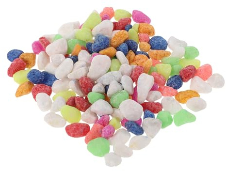 BESTonZON Bunte Topfpflanzendekoration Aus Stein Ziersteine Pflanzen Kies Dekosteine Mini Steine Zum Eintopfen Kieselsteine Für Blumentöpfe Flusssteine Fischtankstein