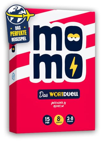 ATM Gaming - Momo - Das Wort-Duell - Von den Machern von QuickStop - Gesellschaftsspiel für Erwachsene, Familie und Freunde - Lustiges Kartenspiel ab 8 Jahren - 2-8 Spieler - Geschenkidee
