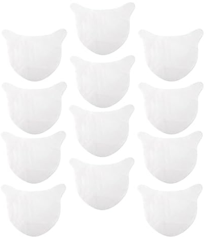 MOBUTOFU 100 Stück Weiße Halsmaskenpapier aus Vliesstoff Wasser Sparend und Leicht zu Tragen Selbstgemacht Toner Maskentücher für Verschönernde Nackenpflege Hauttypen