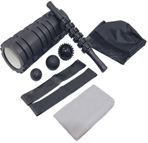 1 Set Professional Fitness Equipment Set Spiny Fascial Ball Texture Great for Tissue Massage and Yogas Training Stretching Drum Spume Drum
