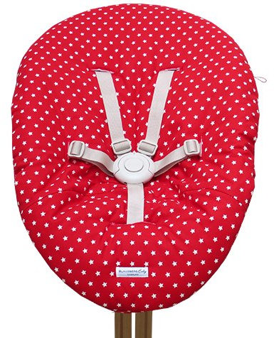 Blausberg Baby - Bezug für Babywippe Nomi Hochstuhl von Evomove - Rot Stern