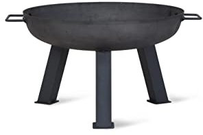 Foscot Fire Pit by Garden Trading | Crafted in Raw Metal | H34.5 X W55 X D55cm