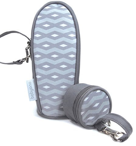 BabyOno Isoliertasche + Schnullertäschchen/Thermobox Flaschenwärmer (Blau)
