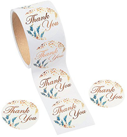 Fun Express Sweet Fall Thank You Aufkleber (100 Aufkleber pro Rolle), 5,1 cm Durchmesser.