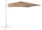 Beliani Ombrellone da giardino mocca bianco 250 x 250 x 235 cm