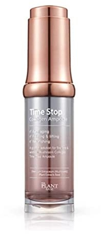 THE PLANT BASE Korean Collagen Serum – Time Stop Mushroom Ampoule, 76.5% Mushroom Extract & Vegan Collagen Face Serum for Anti-Aging, Firming & Plumping | K-Beauty Award Winner, 1.01 fl oz