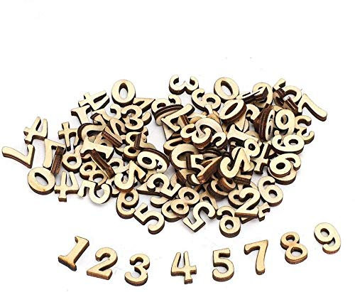 200Pcs 0-9 Holznummern, 15mm DIY Block Holzplatte für Kunsthandwerk Hochzeit DIY Dekoration Displays200Pcs 0-9 Holz Zahlen, 15mm DIY Block Holzplatte für Kunsthandwerk Hochzeit DIY Dekoration Displays