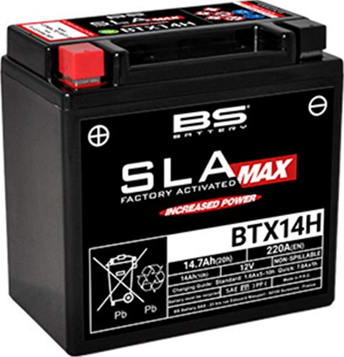 Batteria moto BS BTX14H SLA Max 12V 14,7 Ah - Spunto +30% 150 x 87 x 145 mm