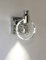 KRIPINC Lamparas Pared Cristal, Aplique Pared Interior LED, Aplique de Pared Redondo, Lampara Pared Plateado, Lampara de Pared Vintage para Dormitorio, Mesita de Noche, Baño, Pasillo (Pequeño)