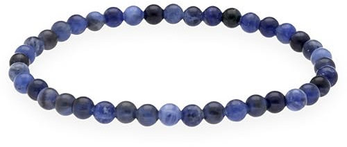Lebensquelle Plus Mini Kugelarmband | 4mm | Hochwertiges Edelsteinarmband (Sodalith)