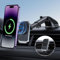 Hinyx Car Phone Holder Wireless Charger, 15W Fast Charging for Magnetic Car Charger Mag-Safe Charger Car Mount Compatible with iPhone15/14/13/12 Series Mag-Safe/Magnetic Cases(QC 3.0 Car Charger)