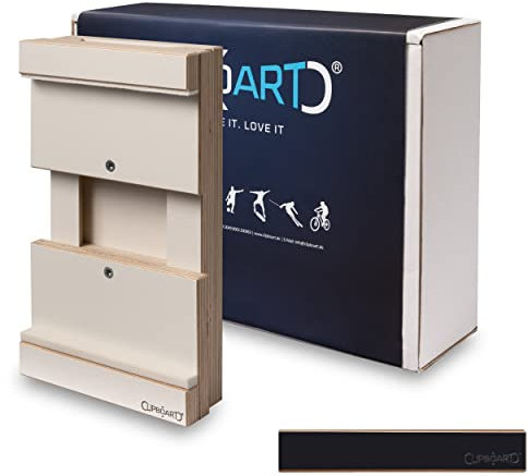 Clipboart Die Premium-Flex Wandhalterung für Dein Kiteboard oder Wakeboard. Egal ob für eine waagrechte, oder senkrechte Montage, Jede Wandposition ist möglich. (Schwarz)