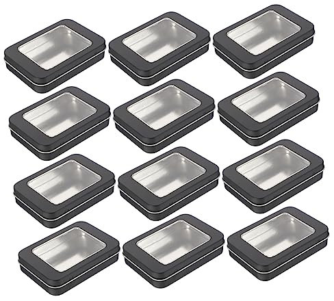 Alipis 12st Geschenkbox Aus Weißblech Behälter Mit Deckel Bonbonglas Aus Weißblech Vorratsdosen Bonbonbehälter Für Schmuck-organizer-fach Behälter Können Pvc Usb Laufwerk Metall