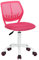 HOMYLIN Silla de Oficina en casa, ergonómico, Ajustable, giratoria, para Ordenador Ejecutivo, para casa, Oficina, Estudio, Color Rosa