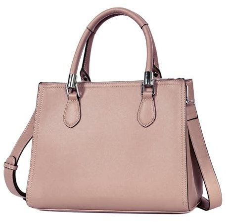 TAN.TOMI Handtasche Damen, Henkeltaschen mit großem Fassungsvermögen, Modische Schultertasche Multikompartiment und Multifunktional Elegante Handbags mit Abnehmbarem Schulterriemen, Altrose