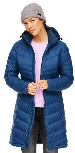 Jeff Green Damen Leichter Daunen Outdoor Mantel Lidia, Farbe:Blue, Größe:44