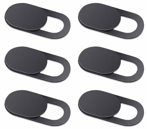 TopHomer Webcam Cover Slider, 6PCS Camera Blocker for Privacy, Ultra Thin Design Web Camera Cover Slide, Protects Your Privacy Online, Slider Camera Sticker Laptop Webcam Blocker
