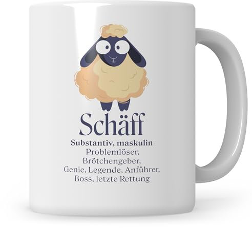 Sweetify Tasse Chef Geschenke Führungskraft Vorgesetzter Abteilungsleiter Kaffeebecher lustige Geschenkidee Kaffeetasse Beförderung Schäff