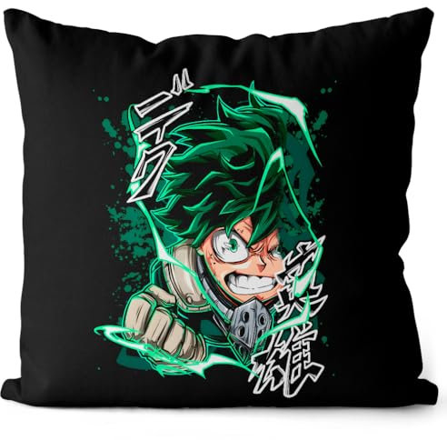 style3 Detroit Smash Kissen mit Füllung 40cm Baumwolle Superhero Japan Academia Manga