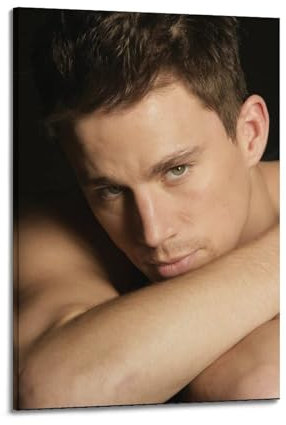 Channing Tatum 5 Poster, Charakter-Cover, Poster, Wandposter, Sänger und Schauspieler, Kunstdruck, ästhetisches Wandbild, ästhetische Leinwand, moderne Wohnzimmer-Schlafzimmer, Dekoration, 50 x 75 cm,