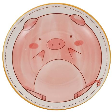 Cabilock Plato De Cerámica Para Cena Para Niños Platos Para Bebés Tema De Dibujos Animados Fácil De Limpiar Para La Hora De La Comida