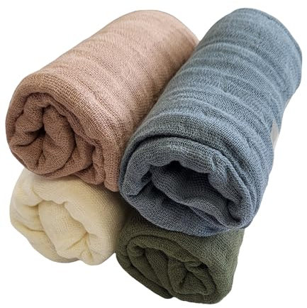 Pippi Mulltücher 4er Pack Spucktücher Biobaumwolle Organic (A Ocean Breeze)
