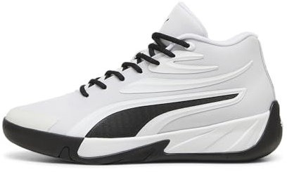 PUMA Herren Court Pro Basketball Shoe Sneaker, Weiß/Schwarz, 42 EU
