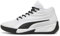 PUMA Herren Court Pro Basketball Shoe Sneaker, Weiß/Schwarz, 42 EU