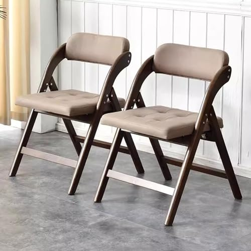 Gepolsterter Küchen-Klappstuhl aus Holz – Armloser Bürostuhl für einfache Lagerung, Gästeempfang, Esszimmer, Schlafzimmer – zusammenklappbarer Stuhl für den Innenbereich