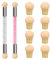Nail Art Brosse Éponge Double Tête,Sponge Dégradé Nail Art Brosse,Brosse Nail Art Ongles Avec 8 Éponge Tête