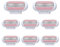 8 Pack Replacement Razor Blades for Gillette Venus ComfortGlide, 3 Layer Blade & Pivoting Head Design, Extra Smooth Women's Razor Blades Refills Easy to Replace(Pink)