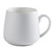 FYJL Taza de café de cerámica de 320 ml, color liso, mate, taza de café con ruedas, taza de té (blanco)
