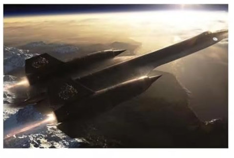 Flugzeug SR 71 Blackbird Poster HD-Druck Wandkunst Bilder dekorative Leinwandgemälde für Wohnzimmer Schlafzimmer Heimdekoration 50 x 75 cm ohne Rahmen
