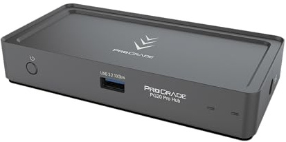 ProGrade Digital PG20 Pro Thunderbolt 4 Hub | Up To 40Gb/S Transfer Speeds To Connect High-Speed Storage, Displays, and Devices Through A Single Port