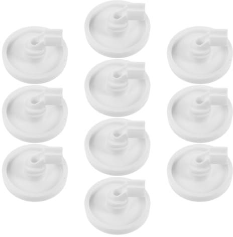 jojofuny 10piezas Ruedas De Para Lavavajillas Ruedas De Plástico Para Estante Inferior Instalación y Compatible Varios