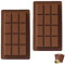 2 Pcs Deep Chocolate Bar Moulds, Big Rectangular Chocolate Bar Moulds Silicone, Thick Reusable, for DIY Baking, Chocolates Praline Sweets
