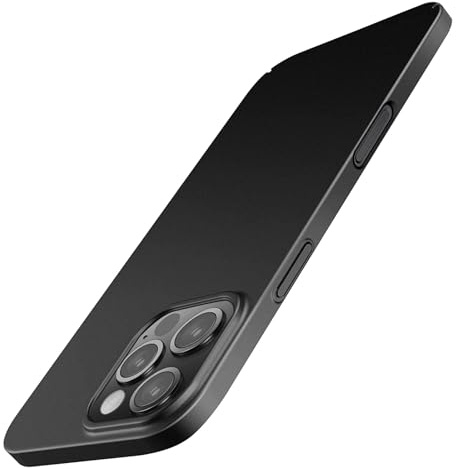 Bakicey Dünn Hülle Kompatibel mit iPhone 16 Pro Schutzhülle Matte Ultra Slim Handyhülle Leicht Hard PC Back Anti-Fingerabdrucke Anti-Kratzer Case Cover für iPhone 16 Pro,Schwarz