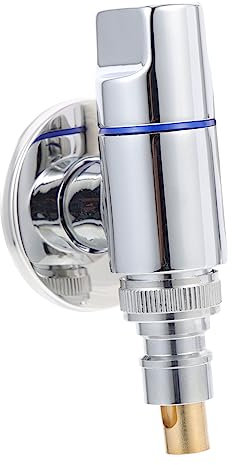 NUOBESTY Absperrventile Duschgeleitungsventile Hochwertige Edelstahlventile für Waschmaschinen Langlebig und Leicht zu Reinigen für Badezimmer