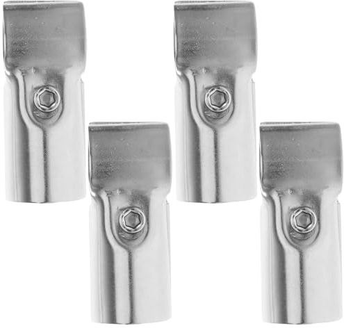 KOMBIUDA 4 pièces Serre Tube Chaîne Acier Inoxydable Serre joint Robuste pour Clôture Maillée Étagère et Fixation à Vis Facile Résistance Corrosion et Déformation Étagère et Chenil