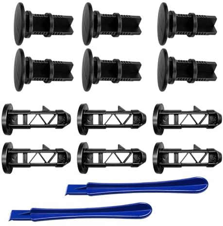 12x Wheelie Bin Lid Hinge Pins & Black Pins Set