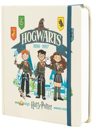 Grupo Erik Harry Potter Hogwarts Hausaufgabenheft 2026 2027 Kalender | Schulplaner Schulkalender Schülerkalender Studienplaner - Terminplaner 2026 2027 - Merch Geschenke zur Einschulung