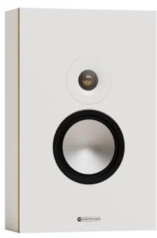 Monitor Audio Bronze 7G - Altavoz montado en la Pared, Perfil Delgado y Discreto, aplicación de Sonido Envolvente para Cine en casa, Salas de Juegos y Salas de Estar, Color Blanco