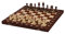 Sunrise Chess | Schach Senator | Elegant | Handgebrannte Holzfiguren | Handbemaltes Schachbrett | Sorgfältig gemahlen | Optimal ausbalanciert | Kassette mit Einsatz