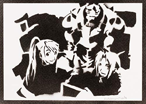 moreno-mata Echtes Handgemachtes Graffiti Ful... Alchemist Manga und Anime Aesthetic Poster & Kunstdrucke Bilder Plakat Handmade Deko Wandbilder Wohnzimmer Wanddeko Geschenke für Männer und Frauen