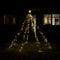 Beleuchtete LED Lichterpyramide mit Timer - 4,0m Höhe / 400 LED in warmweiß - Deko Baum Tannenbaum Außen LED Weihnachtsbaum