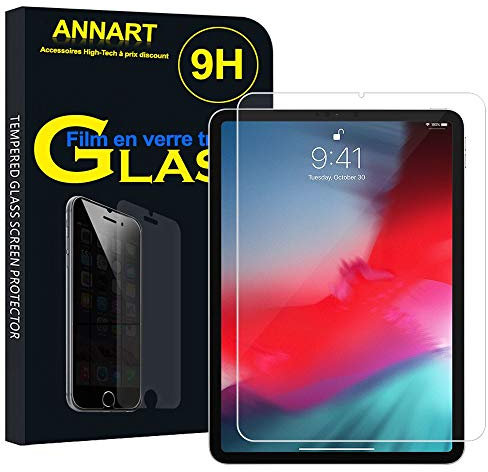 ANNART [1 Pièce Film Protection écran en Verre trempé pour Apple iPad Pro 11 (2018) 11.0 A1934 A1979 A1980 A2013 - Transparent