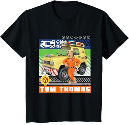 Kinder Feuerwehrmann Sam T-Shirt, Tom Thomas, viele Größen+Farben T-Shirt