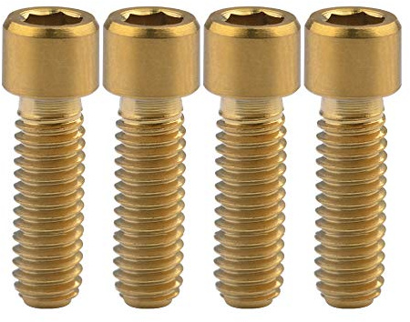 Ruifu M4x10 13.5 15 20 25mm Small Allen Head Cap Bolt Bicycle Rear/front Derailleur H/L Adjustment Screws Pack of 4