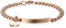 JewelryWe Herz Armband Panzerkette Damen: Edelstahl Rosegold Link Panzerarmband Charmsarmband Verstellbare Armkette Armreif mit Herz Anhänger & Gravurplatte Schmuck Geschenke für Frau Mädchen