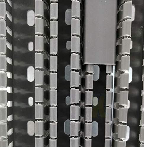 M-E-T 10x 1m Verdrahtungskanal 50x25mm HB, Grau RAL7030, Kabelkanal